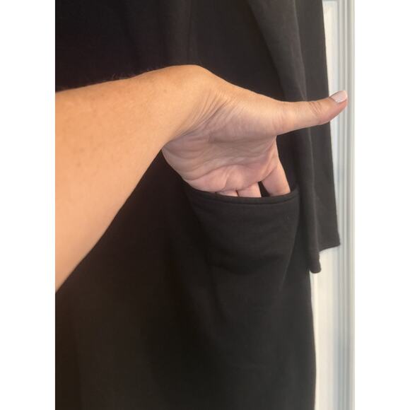 Pure Jill J Jill Dress Sz S Black Modal Stretch Lagenlook Teacher Casual Comfy - Picture 3 of 11